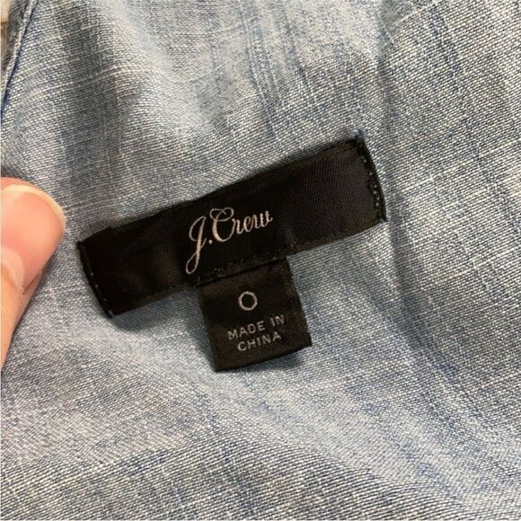 J. Crew Chambray Wrap Tie Jumpsuit - Picture 5 of 12